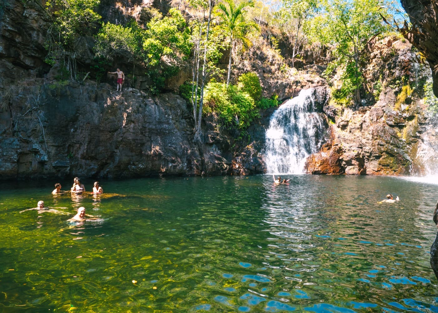 Litchfield National Park - Visitors taking a dip in Florence falls