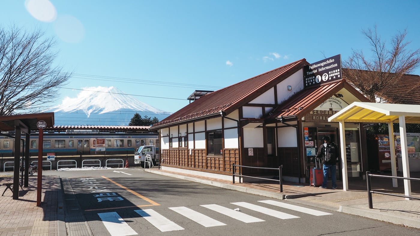 Japan - Mount Fuji - Train station