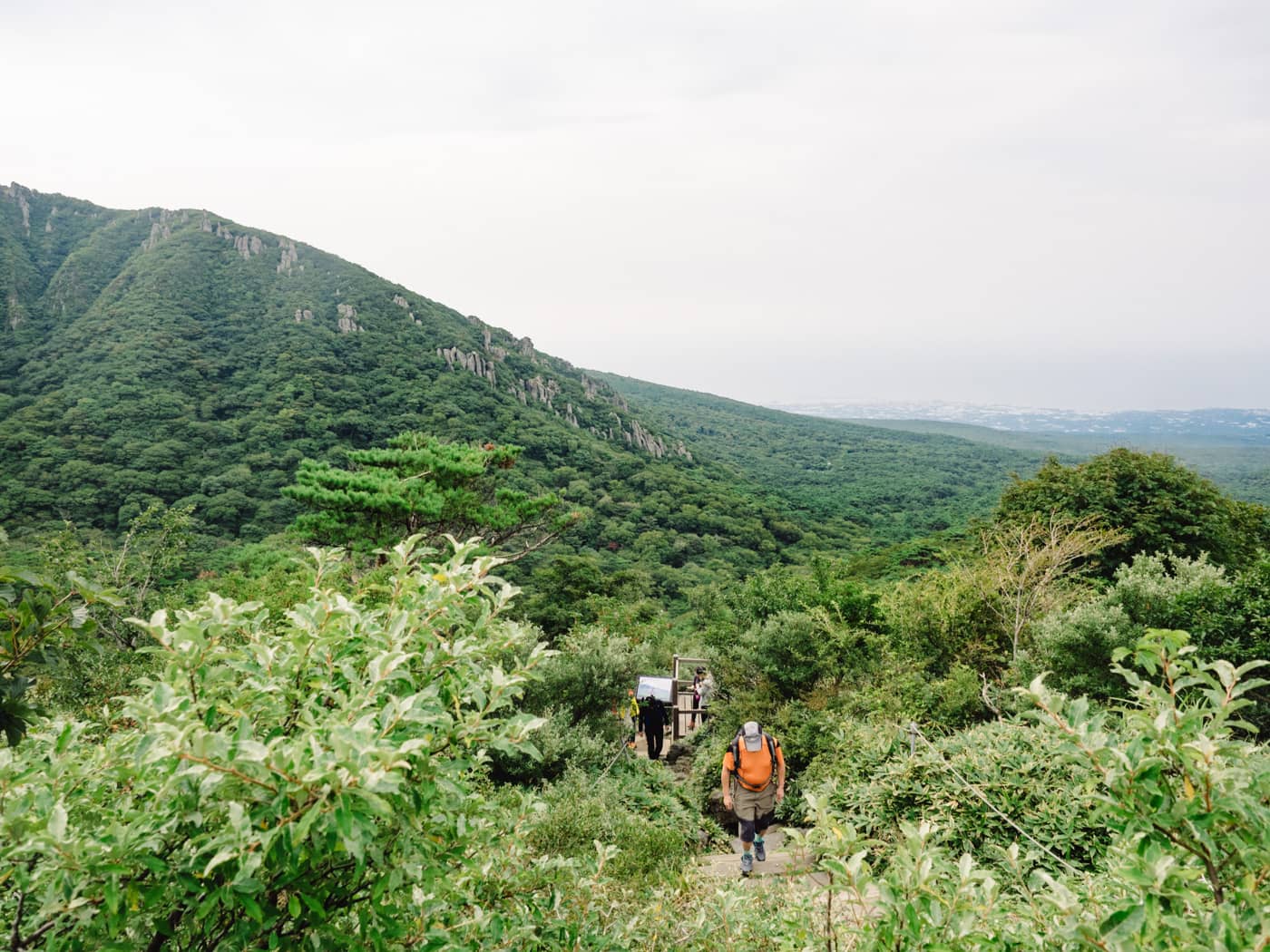 Korea - Mt Hallasan - Locals climbing