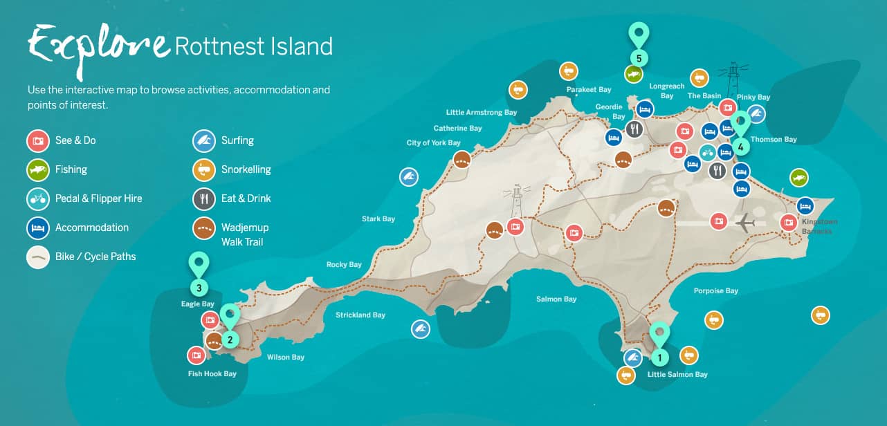 Australia - Rottnest Island Map