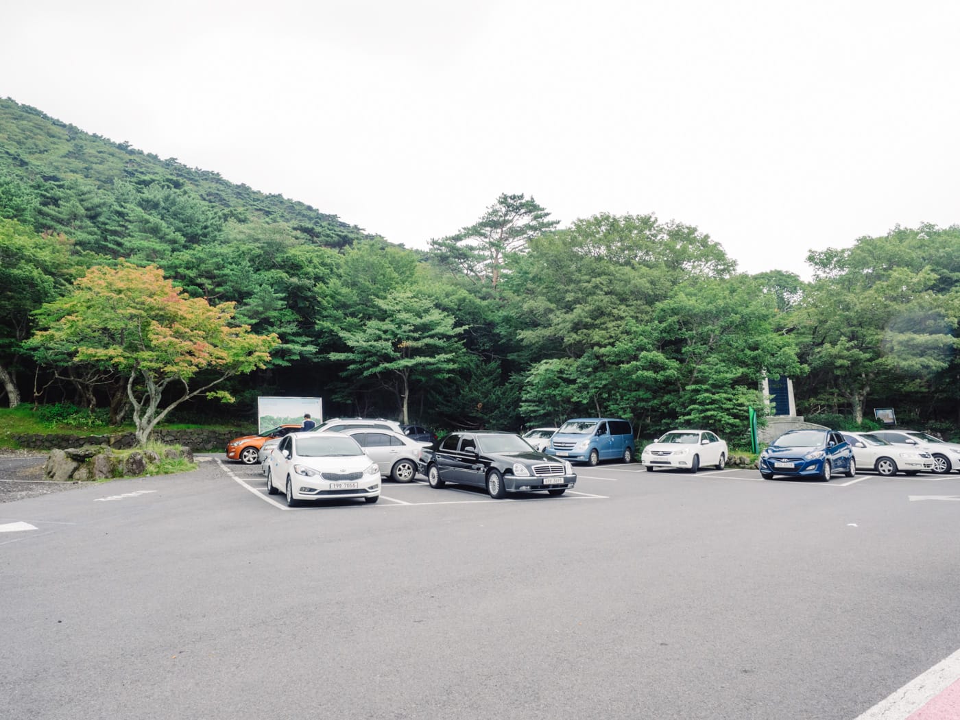 Korea - Mt Hallasan - Carpark