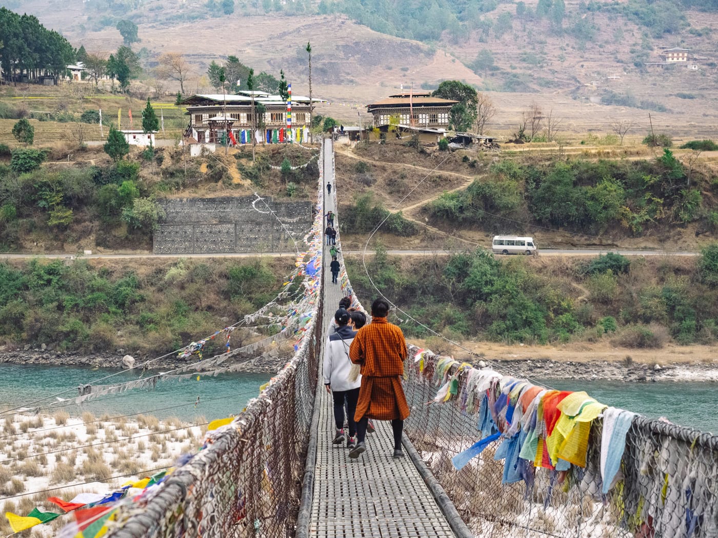 Pho Chhu Suspension Bridge, Bhutan