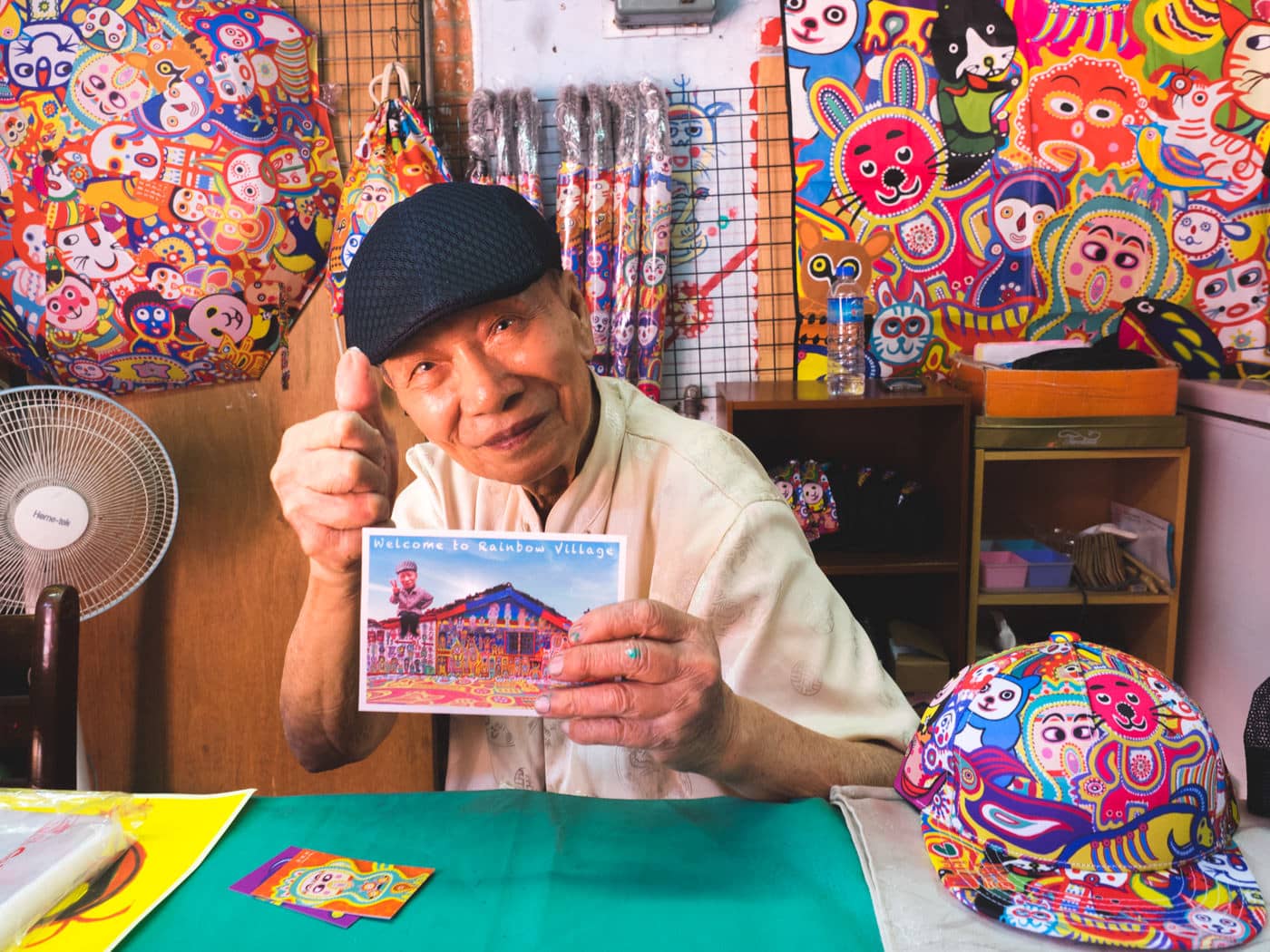 Taiwan - Rainbow Village - Founder grandpa Huang