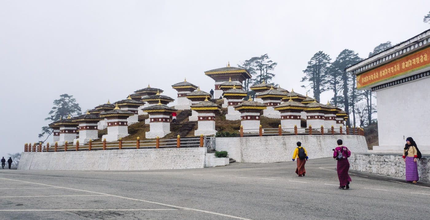 Dochula Pass in Thimphu, Bhutan